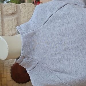 Fabletics Grey Funnel Neck Pullover Sweatshirt Yoga Workout Sweater XS